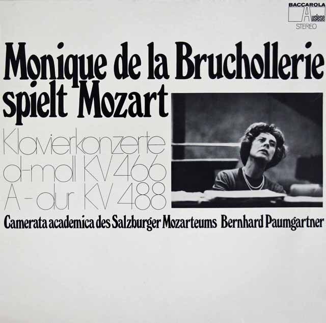 ブリュショルリ、パウムガルトナーのモーツァルト/ピアノ協奏曲第20、23番　独BACCAROLA　3693　LP レコード