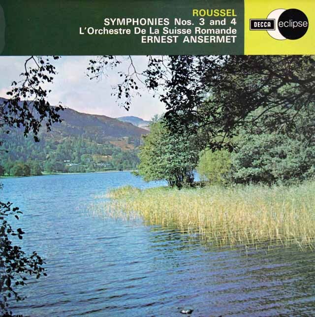【オリジナル盤】　アンセルメのルーセル/交響曲第3、4番　英DECCA　3693　LP レコード