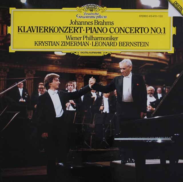Lp レコード ツィンマーマン バーンスタインのブラームス ピアノ協奏曲第1番 独dgg 3316