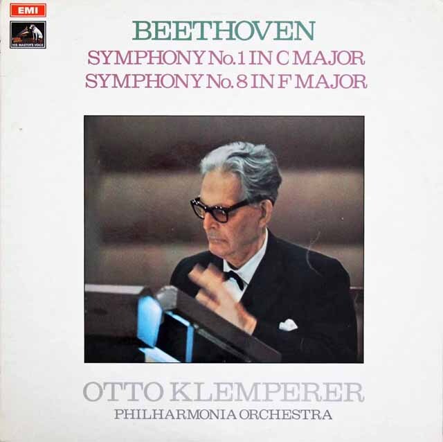 クレンペラーのベートーヴェン/交響曲第1、8番　英EMI　3692　LP レコード