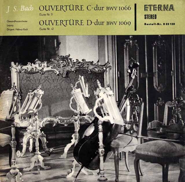 コッホのバッハ/管弦楽組曲 第1&4番　独ETERNA　3319　LP レコード