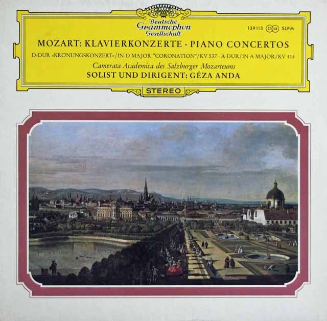 アンダのモーツァルト/ピアノ協奏曲第26番「戴冠式」ほか　独DGG　3691　LP レコード