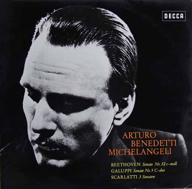 ミケランジェリのベートーヴェン、ガルッピ、スカルラッティ/ソナタ集　独DECCA　3691　LP レコード
