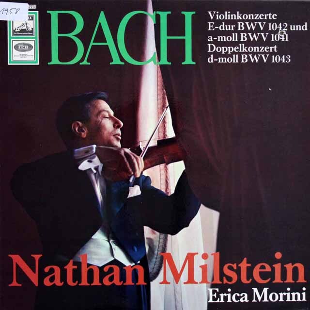 ミルシュタイン、モリーニのバッハ/2つのヴァイオリンのための協奏曲ほか　独EMI　3321　LP レコード
