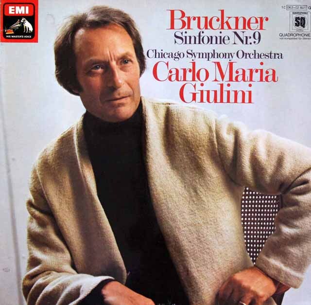 ジュリーニのブルックナー/交響曲第9番　独EMI　3624　LP レコード