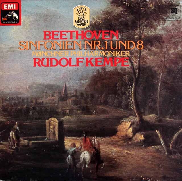 ケンペのベートーヴェン/交響曲第1、8番　独EMI　3624　LP レコード