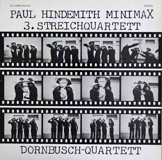ドルンブッシュ四重奏団のヒンデミット/「ミニマックス」ほか　独DA CAMARA MAGNA　3624　LP レコード