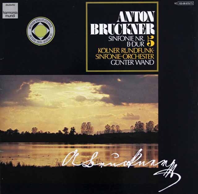ヴァントのブルックナー/交響曲第5番 　独HM　3624　LP レコード