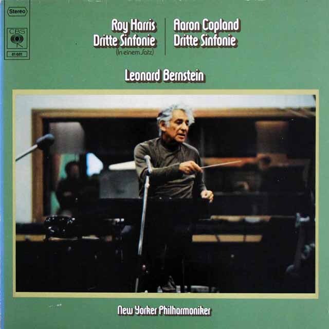 バーンスタインのハリス/交響曲第3番ほか　独CBS　3625　LP レコード