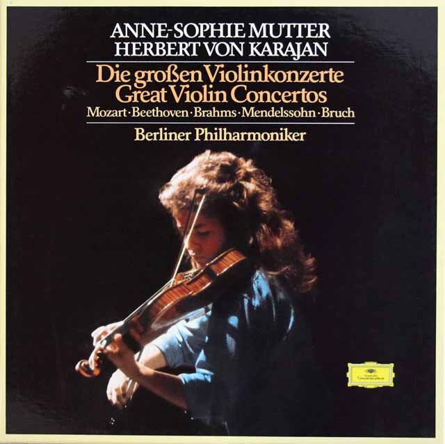 ムター、カラヤンのヴァイオリン協奏曲集　独DGG　3689　LP レコード