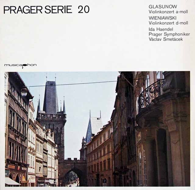 イダ・ヘンデル、スメターチェクのヴィエニャフスキ、グラズノフ/ヴァイオリン協奏曲集　独musicaphon　3689　LP レコード