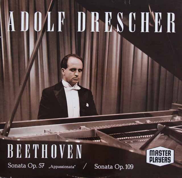 ドレッシャーのベートーヴェン/ピアノソナタ第23番「熱情」、第30番　独MASTER PLAYERS　3689　LP レコード