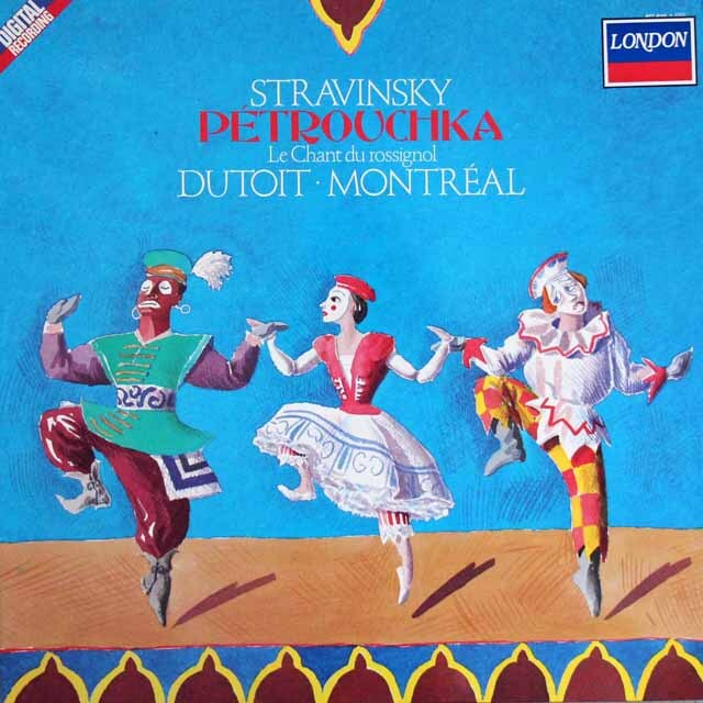 デュトワのストラヴィンスキー/「ペトルーシュカ」ほか　蘭DECCA　3329　LP レコード