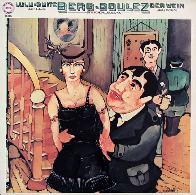 ブーレーズのベルク/「ルル」組曲ほか　独CBS　3331　LP レコード