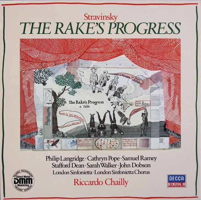 シャイーのストラヴィンスキー/「放蕩児の遍歴」全曲　独DECCA　3688　LP レコード