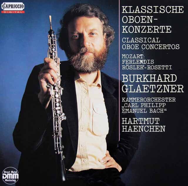 グレツナー、ヘンヒェンのモーツァルト/オーボエ協奏曲ほか　独CAPRICCIO　3688　LP レコード