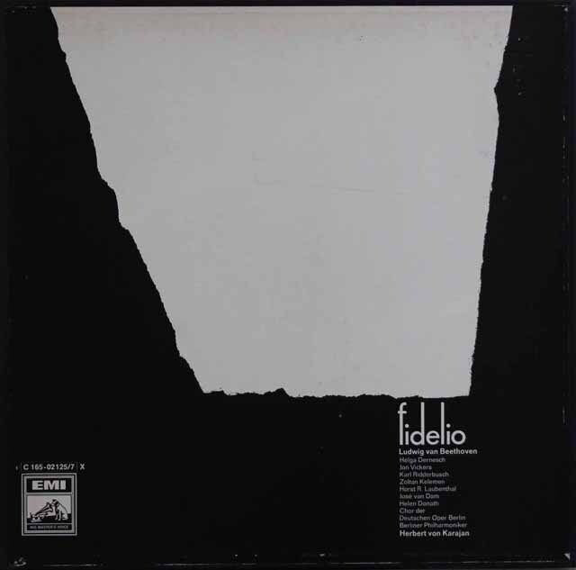 カラヤンのベートーヴェン/「フィデリオ」全曲　独EMI　3799　LP レコード