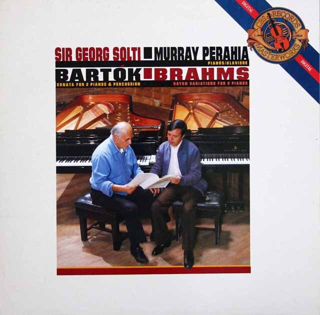 ペライア、ショルティのバルトーク/2台のピアノと打楽器のためのソナタほか　蘭CBS　3799　LP レコード