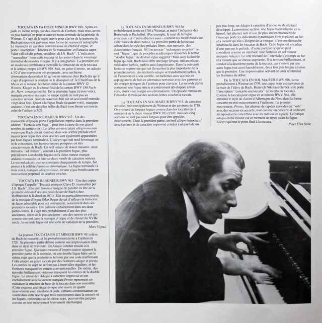 グールドのバッハ/パルティータとトッカータ集 独CBS 3690 LP レコード