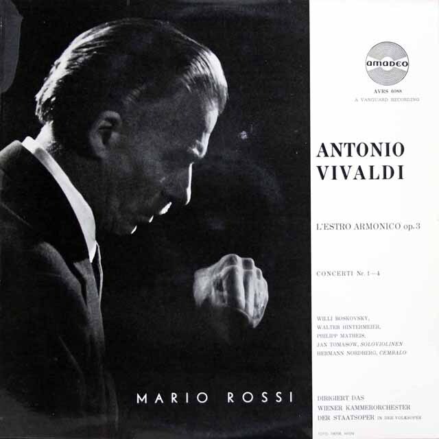 ボスコフスキー、ロッシらのヴィヴァルディ/調和の霊感第1~4番　オーストリアamadeo　3799　LP レコード