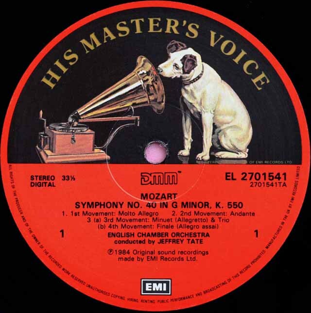 LP レコード テイトのモーツァルト/交響曲第40、41番「ジュピター」 英