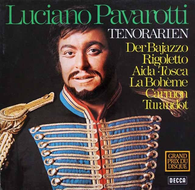 パヴァロッティの「誰も寝てはならぬ」ほか オペラ・テノール・アリア集　独DECCA　3333　LP レコード