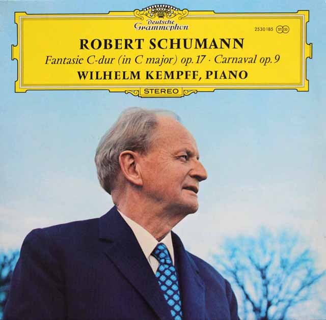ケンプのシューマン/「幻想曲」、「謝肉祭」　独DGG　3798　LP レコード