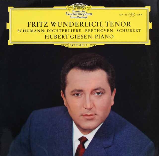 【オリジナル盤】　ヴンダーリヒのシューマン/「詩人の恋」ほか　独DGG　3335　LP レコード