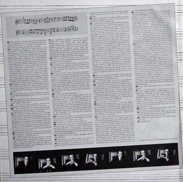 LP レコード グールドのモーツァルト/ピアノソナタ全集 独CBS 3335