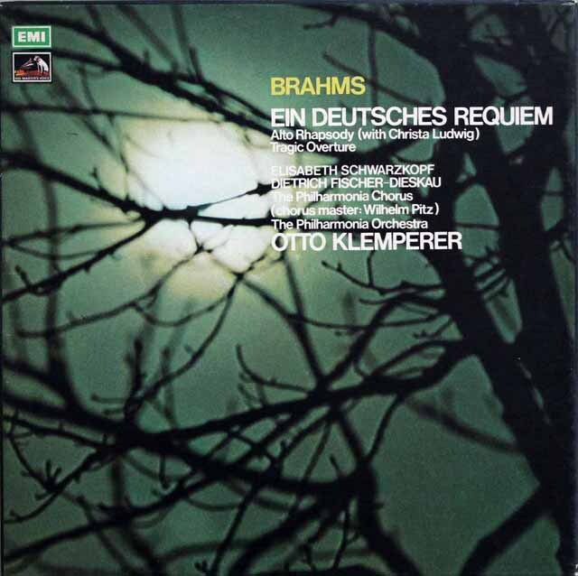 クレンペラーのブラームス/「ドイツ・レクイエム」　英EMI　3336　LP レコード