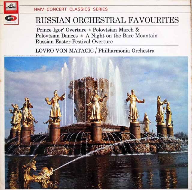 マタチッチのロシア管弦楽曲集　（ボロディン、ムソルグスキー、リムスキー=コルサコフ）　英EMI（HMV）　3798　LP レコード