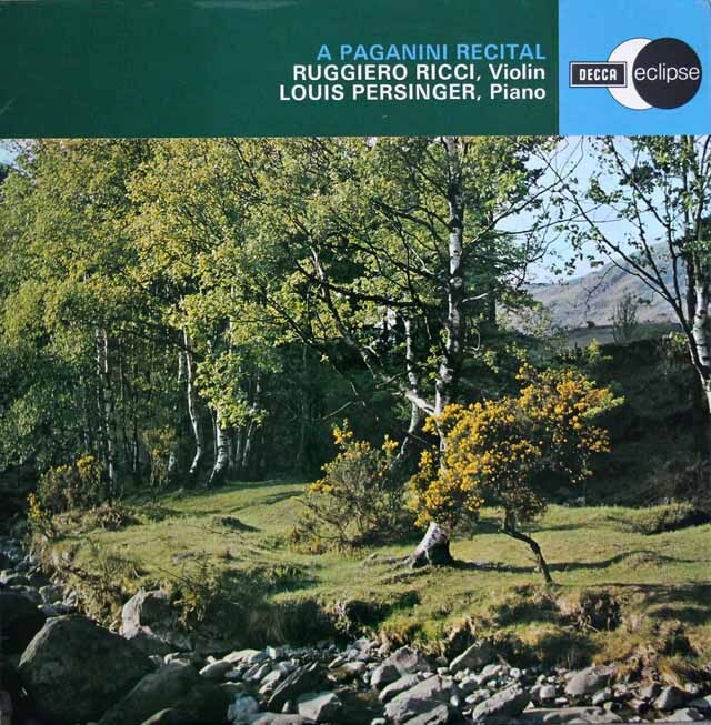 リッチのパガニーニ・リサイタル　英DECCA　3797　LP レコード