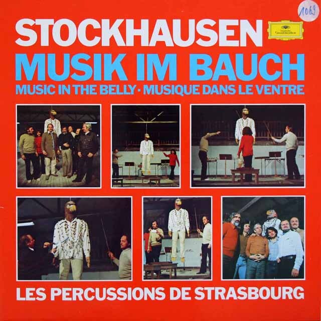 ストラスブール・パーカッション・グループのシュトックハウゼン/「十二宮」&「おなかの音楽」　★長岡鉄男の外盤A級セレクション第1巻75掲載盤　独DGG　3337　LP レコード