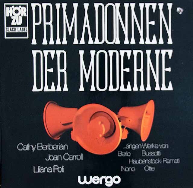 バーベリアンらのベリオ/「セクエンツァ III」ほか　独wergo　3797　LP レコード