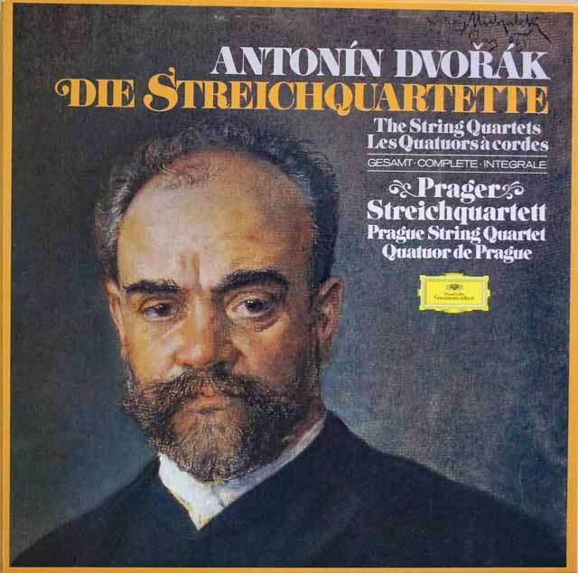 プラハ四重奏団のドヴォルザーク/弦楽四重奏曲全集　独DGG　3797　LP レコード