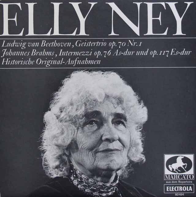 【10インチ盤】　ナイ、ヘルシャー、シュトループのベートーヴェン/ピアノ三重奏曲第5番「幽霊」ほか　独MARCATO（ELECTROLA）　3797　LP レコード