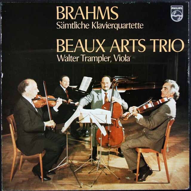 ボザール・トリオのブラームス/ピアノ四重奏曲全集（全3曲）　蘭PHILIPS　3797　LP レコード