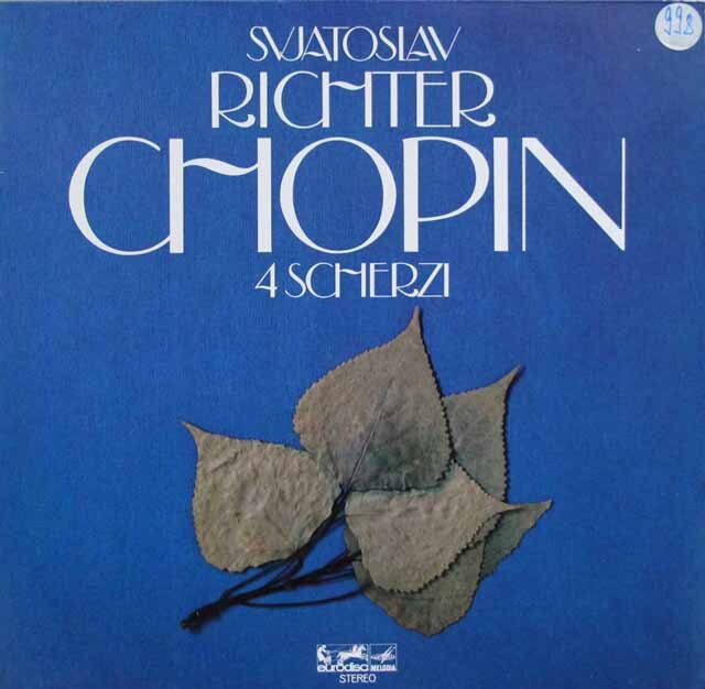 リヒテルのショパン/スケルツォ集　独eurodisc　3796　LP レコード