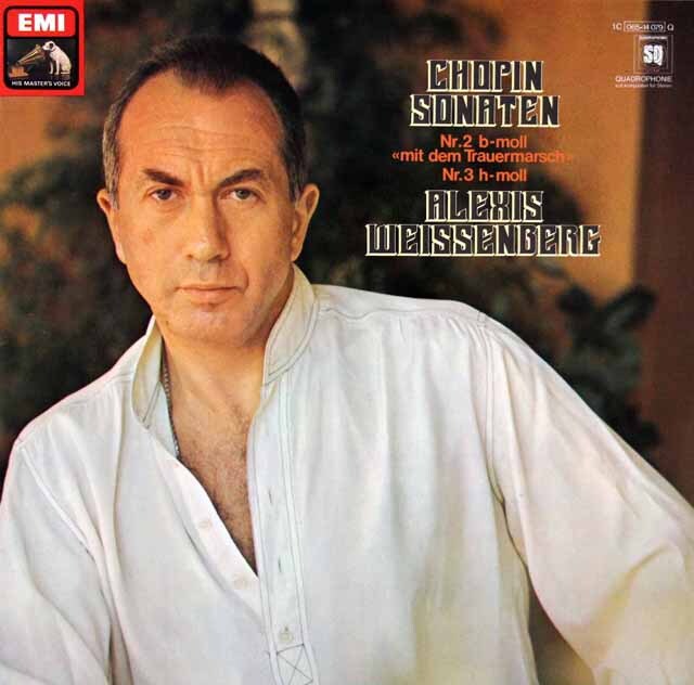ワイセンベルクのショパン/ピアノソナタ第2番「葬送行進曲つき」、第3番　独EMI　3796　LP レコード