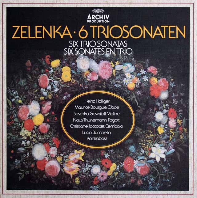 ホリガーらのゼレンカ/6つのトリオ・ソナタ集　独ARCHIV　3795　LP レコード