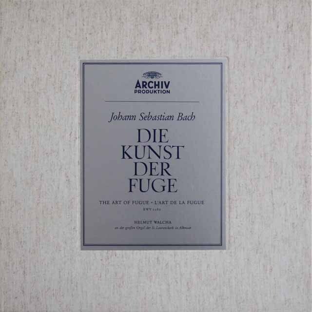ヴァルヒャのバッハ/「フーガの技法」　独ARCHIV　3795　LP レコード