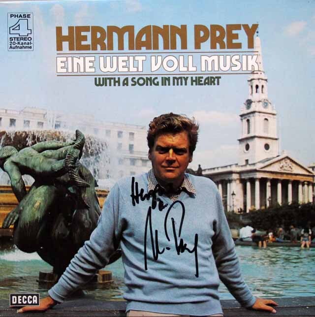 ヘルマン・プライのバーンスタイン/「サムウェア」ほか　独DECCA　3402　LP レコード