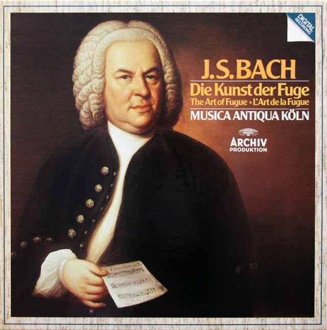 ゲーベル、ムジカ・アンティクヮ・ケルンのバッハ/フーガの技法　独ARCHIV　3795　LP レコード