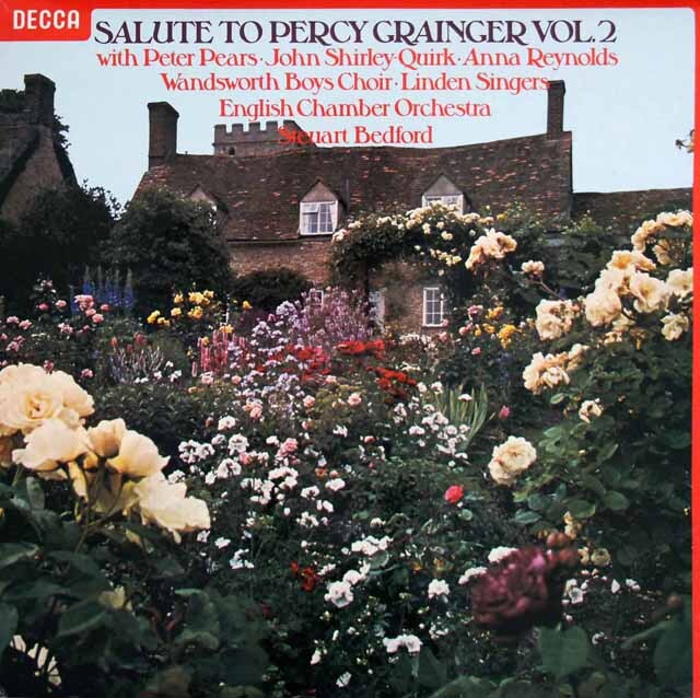 【オリジナル盤】　ピアース、ベッドフォードらの「パーシー・グレインジャー名曲集」Vol.2　英DECCA　3794　LP レコード