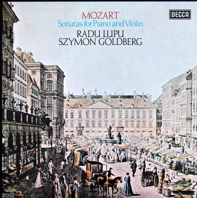 【オリジナル盤】　ゴールドベルク&ルプーのモーツァルト/ヴァイオリンソナタ集　英DECCA　3403　LP レコード