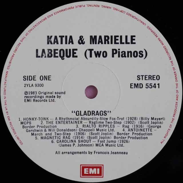 LP レコード ラベック姉妹/愛のラグタイム 英EMI 3794