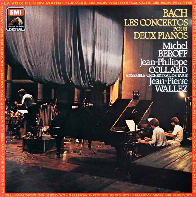 ベロフ、コラール、ヴァレーズのバッハ/2台のピアノのための協奏曲第1~3番　仏EMI　3794　LP レコード