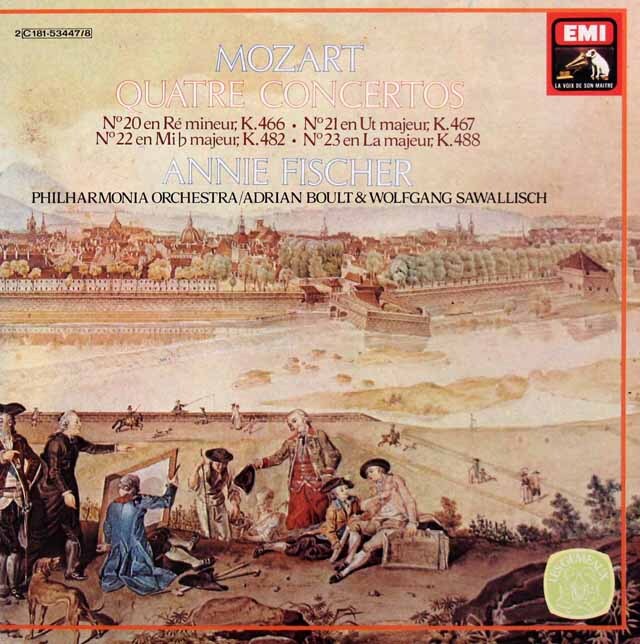 A.フィッシャーのモーツァルト/ピアノ協奏曲第20~23番　仏EMI（VSM）　3404　LP レコード