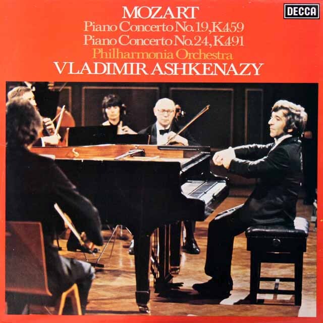 アシュケナージのモーツァルト/ピアノ協奏曲第19、24番　蘭DECCA　3404　LP レコード