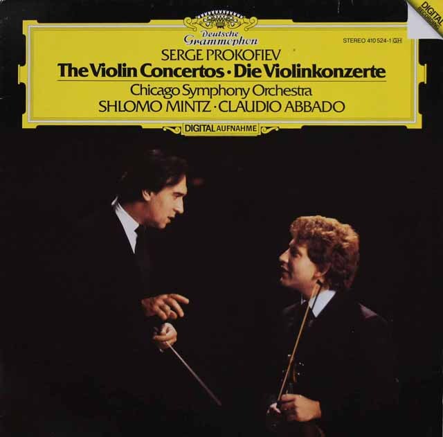 ミンツ、アバドのプロコフィエフ/ヴァイオリン協奏曲第1、2番　独DGG　3794　LP レコード
